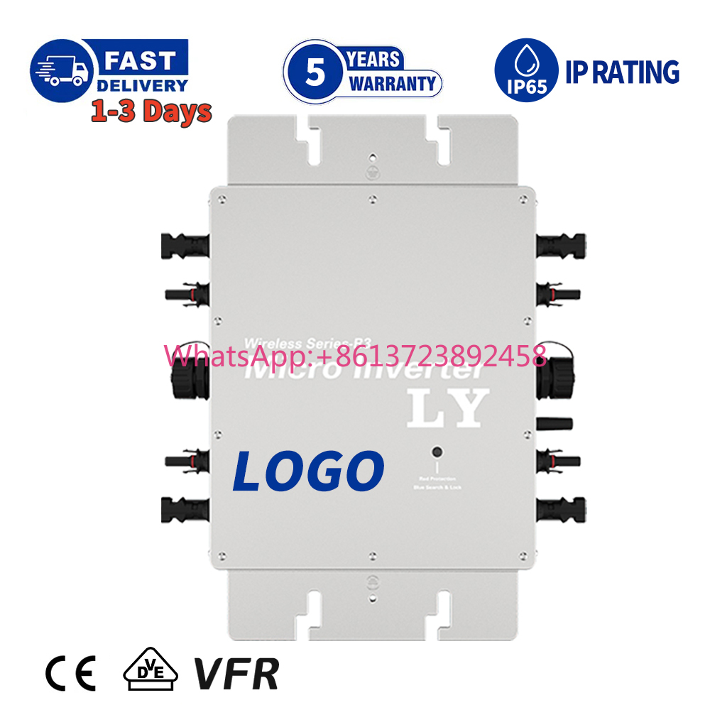 Micro Inverter 1400W Solar Grid Tie - ไมโครอินเวอร์เตอร์โซลาร์เซลล์แบบกันน้ำ ควบคุมผ่าน WIFI รองรับการเชื่อมต่อระบบกริด 1200w 1400w