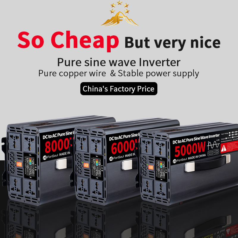 Pure Sine Wave Inverter 5000W 48V 220V - อินเวอร์เตอร์แบบออฟกริด 5KW 6KW 8KW คลื่นไซน์บริสุทธิ์ DC