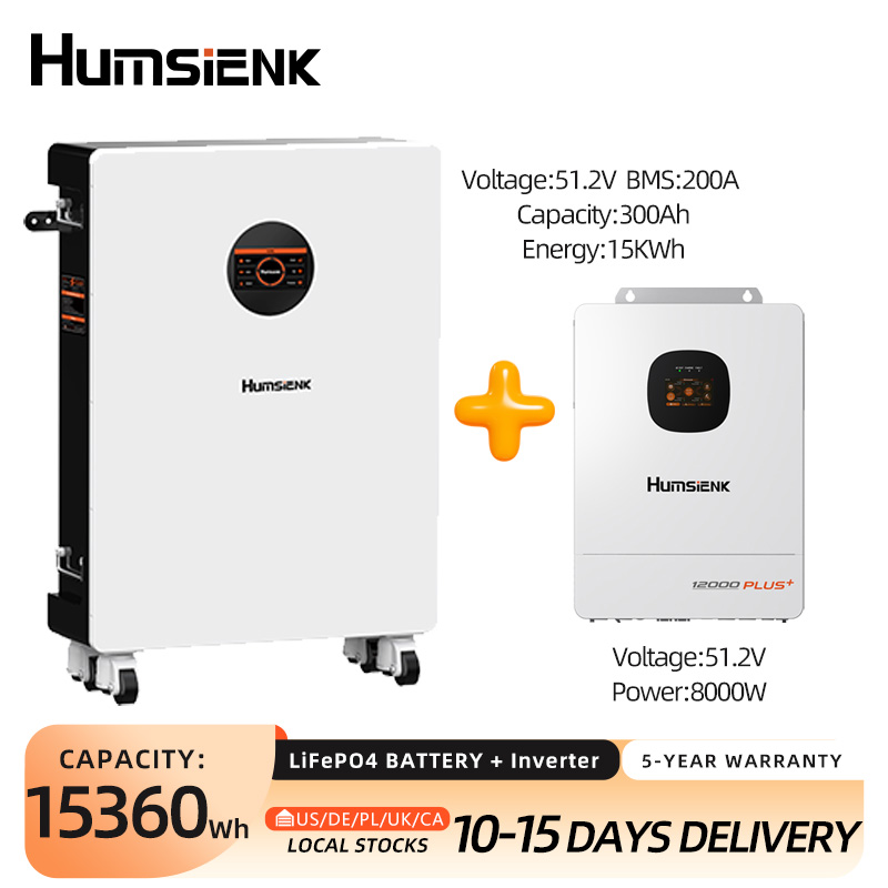 แบตเตอรี่ Humsienk 48V 300Ah L - Mppt Hybrid Inverter 48V 8Kw 3 Phase บทวิจารณ์และราคา