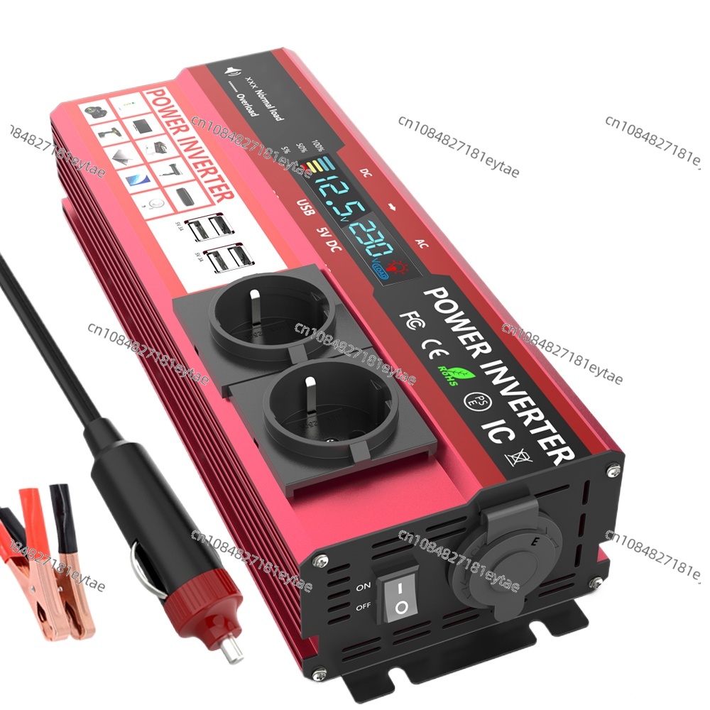 อินเวอร์เตอร์แปลงไฟ 12V เป็น 2 - Power Inverter 12V 220V 4000W Continuous บทวิจารณ์และราคา