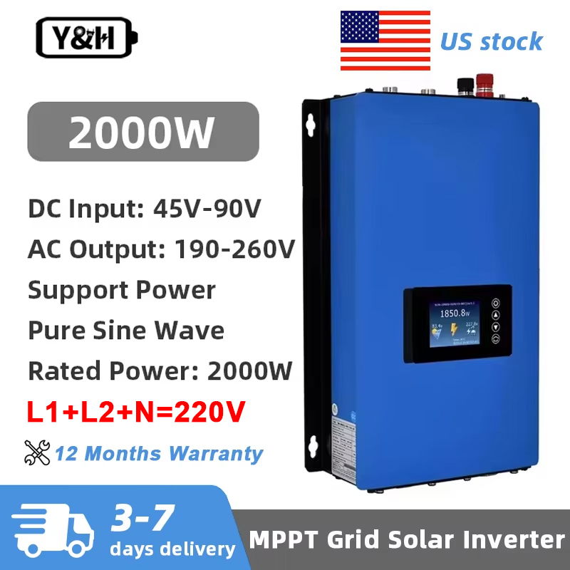 Y & H 2000W MPPT Solar Grid Ti - Grid Tie Inverter Limiter 2000W บทวิจารณ์และราคา