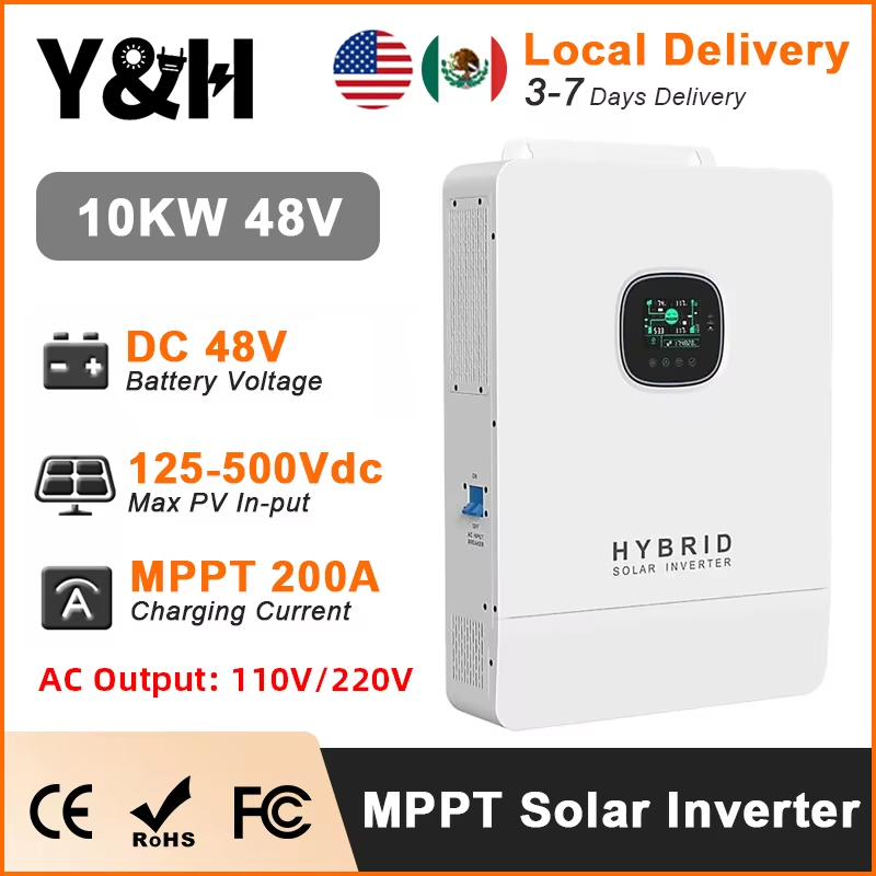 Y & H 10KW HYBRID SOLAR INVERT - Split Phase Inverter 10Kw 110V 220V บทวิจารณ์และราคา