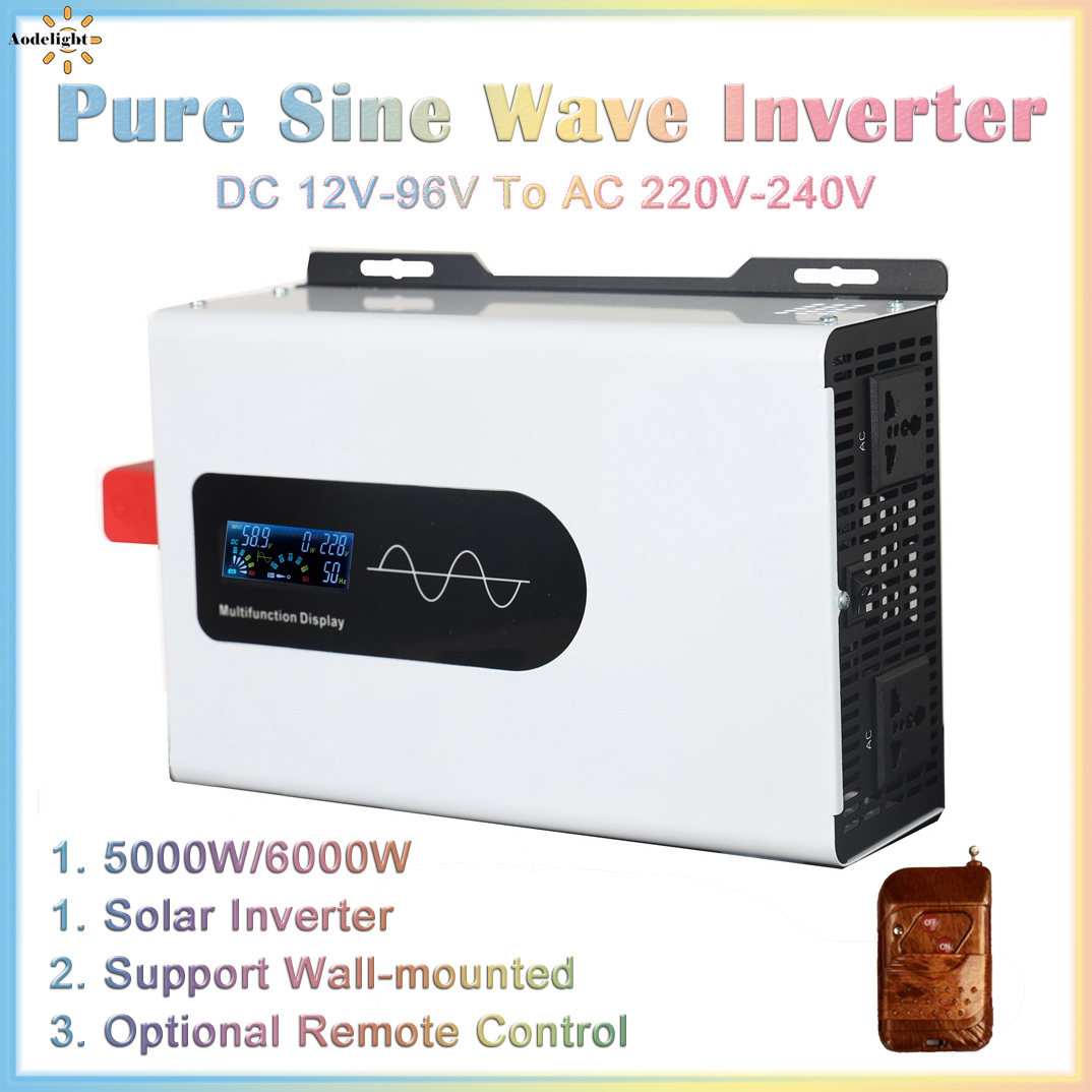 อินเวอร์เตอร์เพียวไซน์เวฟ12V 2 - Pure Sine Wave Inverter 5000W 48V 220V บทวิจารณ์และราคา