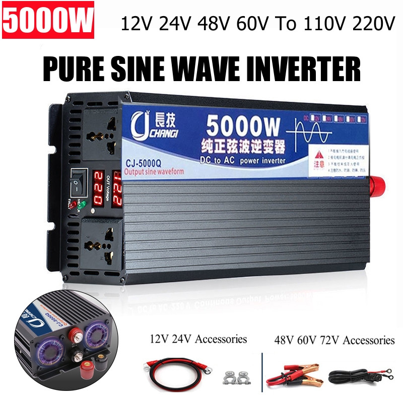4000 W/5000 W/5500 W/3000 W Pu - Inverter Pure Sine Wave 60Hz 120V 3000W บทวิจารณ์และราคา