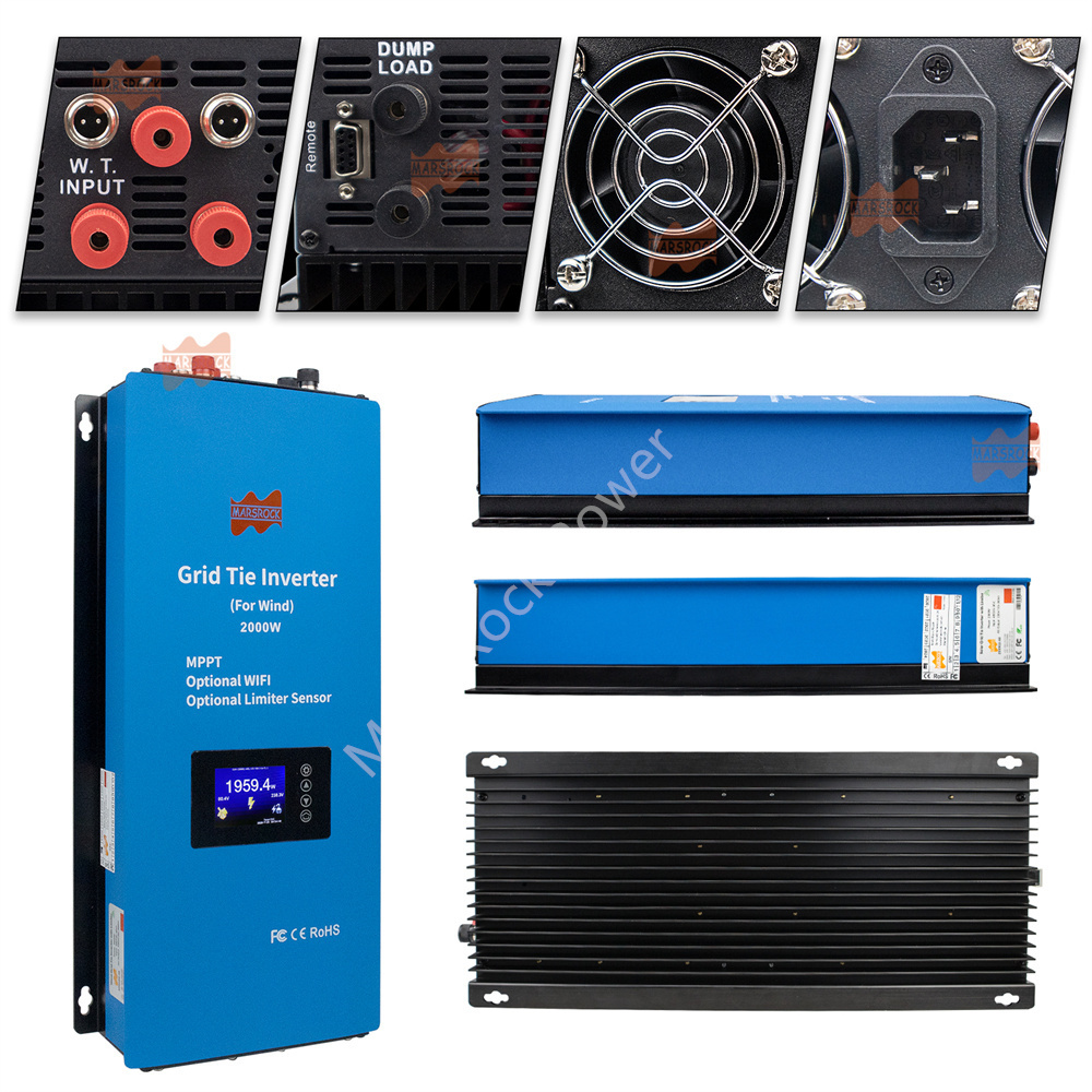 อินเวอร์เตอร์ลม MPPT 2000W 48V - Grid Tie Inverter Limiter 2000W บทวิจารณ์และราคา