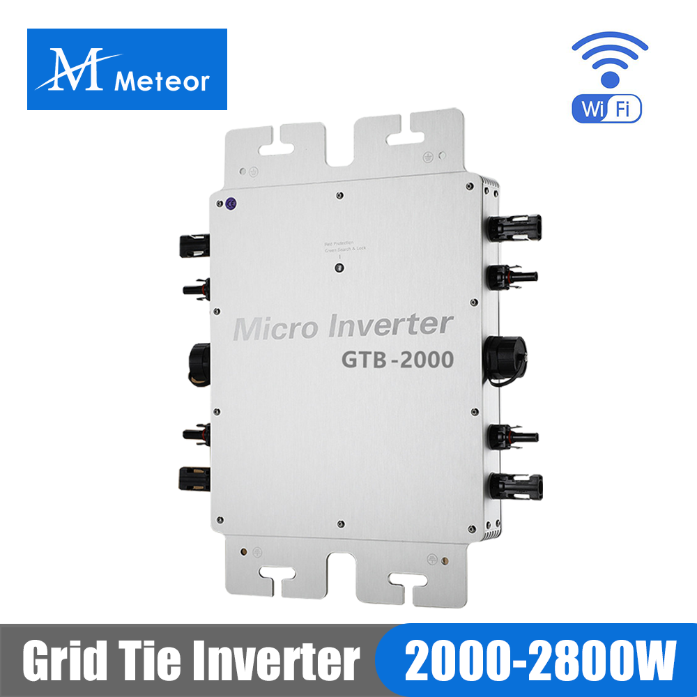 ระบบพลังงานแสงอาทิตย์แบบออนกริ - Grid Tie Inverter Limiter 2000W บทวิจารณ์และราคา