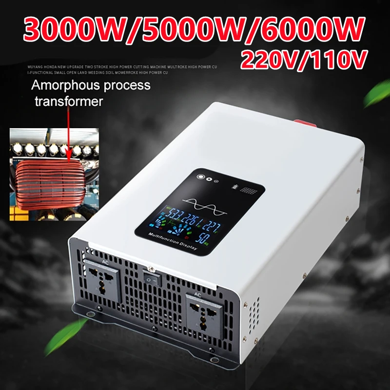 อินเวอร์เตอร์ PURE Sine WAVE 3 - Pure Sine Wave Inverter 5000W 48V 220V บทวิจารณ์และราคา
