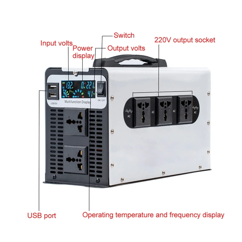อินเวอร์เตอร์ PURE Sine WAVE 3 - Pure Sine Wave Inverter 5000W 48V 220V บทวิจารณ์และราคา