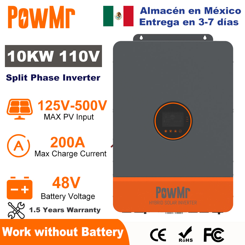 PowMr 10KW แยกเฟสอินเวอร์เตอร์ - Split Phase Inverter 10Kw 110V 220V บทวิจารณ์และราคา