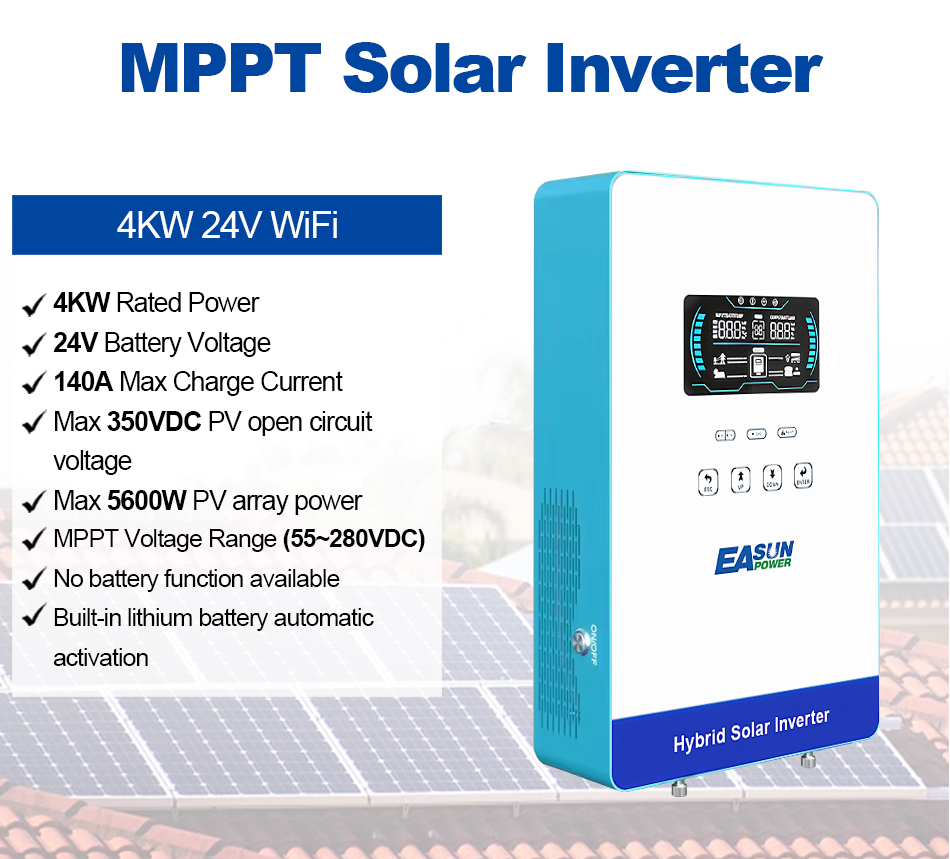 EASUN POWER อินเวอร์เตอร์ไฮบริ - Grid Tie Inverter Limiter 2000W บทวิจารณ์และราคา
